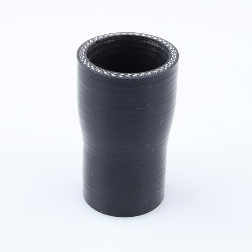 AC PERFORMANCE ID 1.5" to 1.25" Straight Silicone Hose Reducer Black - color: Black, size: ID 1.5" to 1.25" (38mm to 32mm)