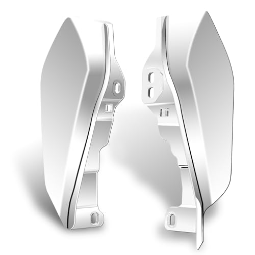 Motorcycle Mid Frame Air Deflectors Heat Shields Kits Fit for Harley Touring Street Glide Road Glide Electra Glide Road King Ultra Limited Tri Glide CVO 2009-2024 Chrome - color: Chrome