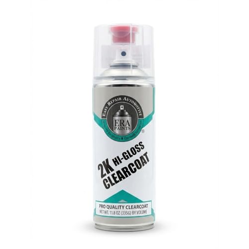 ERA Paints 2K High Gloss Clear Coat Spray/Aerosol Can – Professional Quality & Finish - Easy to Use – Best Value (1 Spray Can) - style: 1 Spray Can