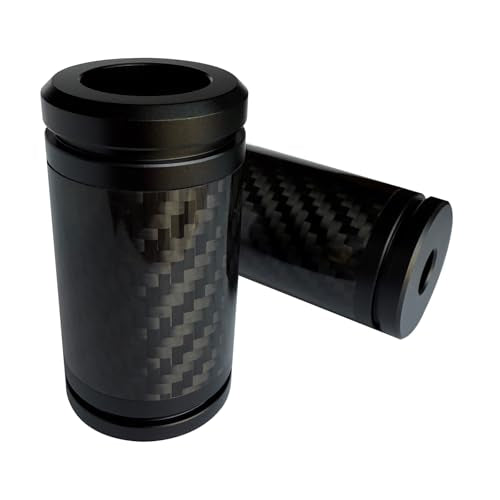 Motorcycle front and rear crash bar decorative wheels, engine crash bar sliders, and saddlebag crash bar decorative covers, CNC machined with embedded carbon fiber accents (black) - color: black
