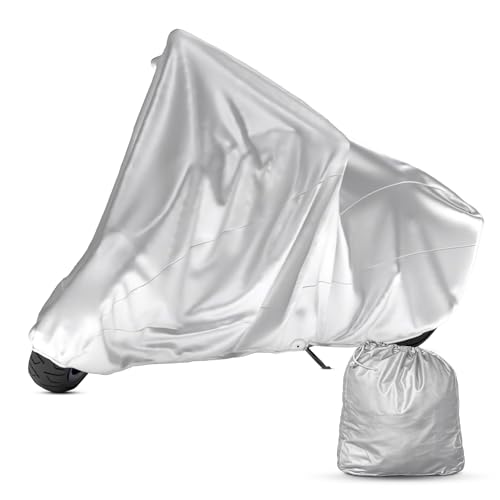 Platinum Shield Motorcycle Cover, Heavy Duty Polyester with Inner Fleece Lining, Protects from Rain, Sun, UV & More (Fits Length: Up to 80") - size: Up to 80"