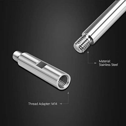 SPTA Metal Rotary Extension Shaft Set, 75mm,100mm,140mm, 5/8"-11 Thread for Rotary Polisher,Car Polisher,Polishing Pads,Backing Plate Electric Polisher