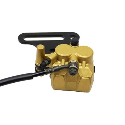 PRO BAT 12mm/0.47" Hydraulic Rear Disc Brake Caliper System w/Brakd Pad - color: Golden, size: 12mm