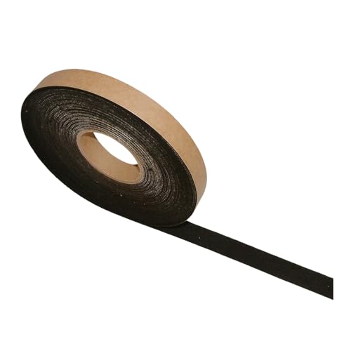 FindTape Polyester 1mm Felt Tape – 1 in. x 75 ft. Felt Strips with Adhesive Backing and Furniture Strips, Great for Arts and Crafts, Classrooms, and Protecting Furniture (Black) - size: 1 in x 75 ft
