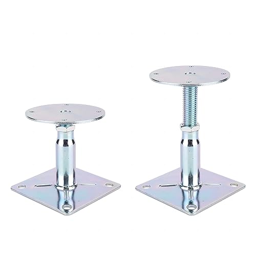 2 Pack Adjustable Floor Jack, 3.5 to 6 Inch, Mini Screw Jack, RV Step Stabilizer, House Leveling - size: 2 Pack 3.5-6 inch