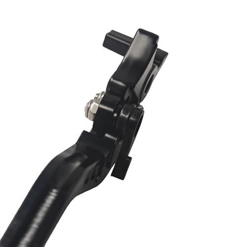 1 Pair Black Motorcycle Brake Clutch Levers, CNC Aluminum Alloy Handle Set for Scooter Motorbike, Adjustable Replacement Parts - color: Black