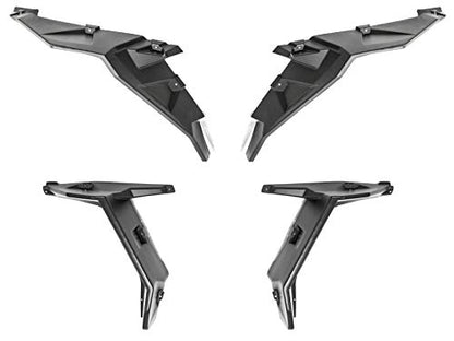 SuperATV Fender Flares Mud Guards for 2014-2023 Polaris RZR XP 1000 / XP 4 1000 | Extreme Durability | Additional 8.5” of Protection | Front and Rear - size: Front & Rear