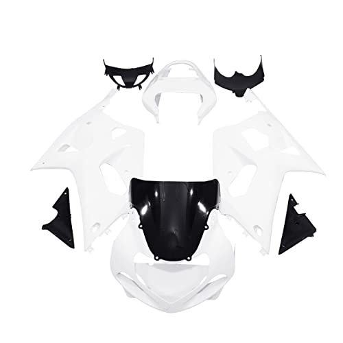 SLMOTO Unpainted INJECTION MOLDED ABS Fairing Kit Bodywork Fit for Suzuki GSXR600 GSXR750 2001 2002 2003 - color: Black