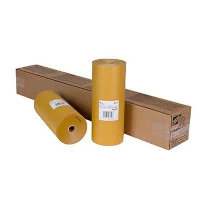 3M Scotchblok Masking Paper 06712, Gold Color, Polycoated Backing, Bleed Through Resistant, 12 in x 750 ft - size: 12 in x 750 ft