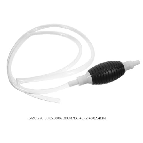DECHOUS Manual Fuel Transfer Pump Hand Siphon Oil and Water Extraction Pump with Flexible Tube Portable Car Liquid Transfer Tool for Emergency Drainage Aquarium Pool