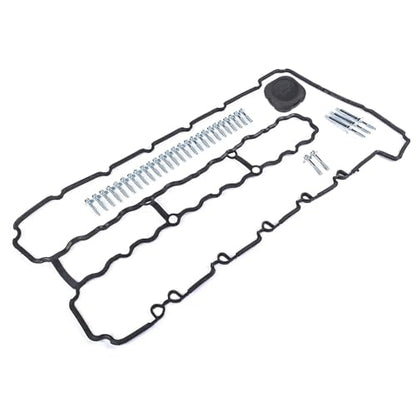 Upgraded Aluminum Engine Valve Cover With Oil Cap 264-936 Replacement for BMW N54 135i 335i 535i 740i 740Li M2 M235i M240i X6 Z4 L6 3.0L - 11127565284 11127565286 - size: 11127565284