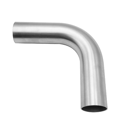 AC PERFORMANCE 2" 90° Degree Aluminum Elbow Intercooler Air Intake Tube - color: Silver 90, size: 2" (51mm)