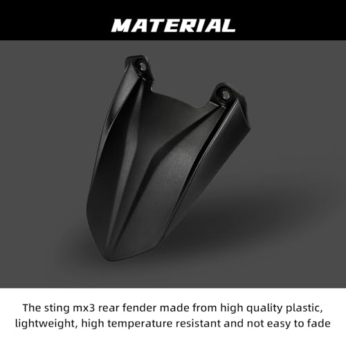 Motorcycle Rear Fender Mudguard Protector for Talaria Sting MX3 MX4 MX5 - color: Black