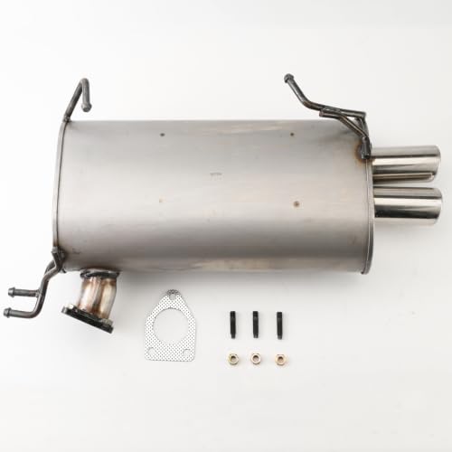 409 Stainless Steel Rear Exhaust Muffler for OUTLANDER 2007-2013 3.0L E35H - size: For 2007-2013 OUTLANDER 3.0L