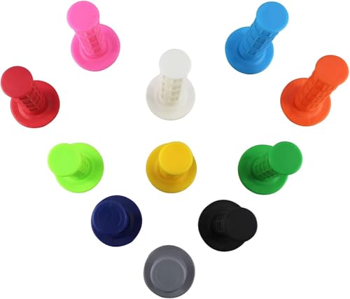 22mm 7/8" Motorcycle Rubber Handlebar Grips for 50cc-125cc Dirt Bike ATV Moto Pit Bike CRF50 XR50 KLX250 SSR125 CRF150F CRF230F CRF250F CRF450F TTR110 TTR125 YFZ RMZ KXF Parts 1Pair - color: Blue