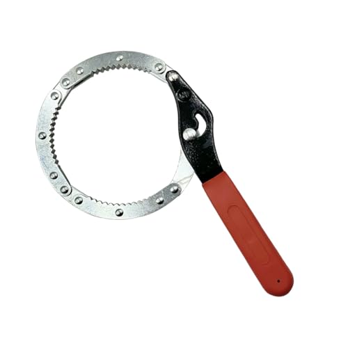 Adjustable Car Oil Filter Wrench, Ergonomics Fuel Filter Removal Tool for 70-90mm, Universal Heavy-Duty Automotive Oil Filters Repair Pliers for Car, Truck, Motorcycle(M) - size: M