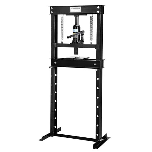 12 Ton h-Frame Hydraulic Shop Press, Heavy Duty Garage Floor Press