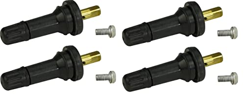 Muzzys (Set of Four VS-65 Rubber TPMS Tire Valve Square Stem FITS 2014 and Newer Dodge RAM 1500 2500 3500 and Jeep Cherokee Dill VS65