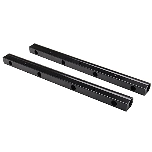 Billet Fuel Rail Kit Compatible with LS LS1 LS2 LS3 LS6 Stock Intake Manifold 6AN+Hardware