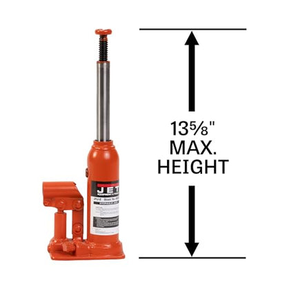 JET 2-Ton Hydraulic Bottle Jack w/Handle (JHJ-2) - size: 2 Ton