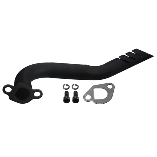 Exhaust Header Pipe Kit For Predator 212cc 224cc 196cc For Coleman CT200u CT200u-ex BT200X KT196 6.5hp Baja Warrior MB200 GX160 GX200 Clone Engine Go Kart Mini Bike Black - style: Black