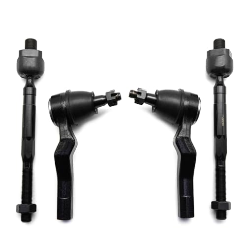 Front Inner & Outer Tie Rod Ends Kit for Nissan 350Z 2003-2009 - size: EV80279 ES80579 ES80578