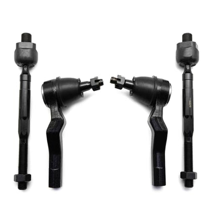 Front Inner & Outer Tie Rod Ends Kit for Nissan 350Z 2003-2009 - size: EV80279 ES80579 ES80578