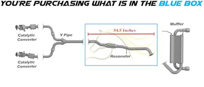 Northeastern Exhaust | Stainless Steel Exhaust Resonator Pipe Compatible for Nissan 350Z 2003-2007 3.5L | Free Gasket, Hanger, Bolts and Nuts and Clamp Included | Automotive Replacement Part