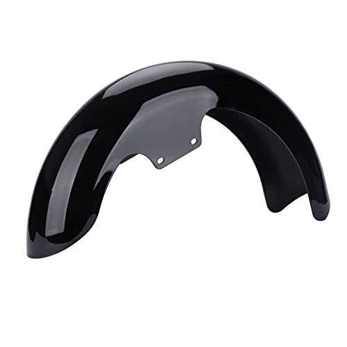 Motorcycle 17 inches Front Fender, Wheels Wrap Front Fender Fit for Harley Touring Road King Road Glide Electra Glide Street Glide (Gloss Black)