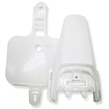 CLEO Plastics Kit with Black Seat for CRF50 XR50, Chinese 50cc Dirt Pit Bike,Fenders Fairings Replacement Plastic with Seat(white)