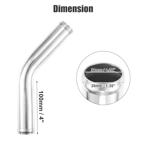 ACROPIX OD 1.35" Length 4" Aluminum Alloy Tube Intercooler Pipe - size: OD 1.35"