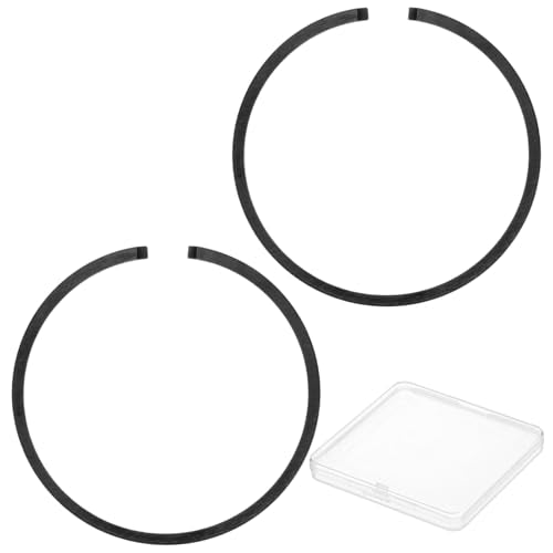M METERXITY 2-Pack Engine Piston Rings Kit, 34mm x 1.2mm Thick Ductile Iron Piston Ring Set Standard Replacement for Small Engines/Motors/Machinery [Black] - size: 34mm x 1.2mm