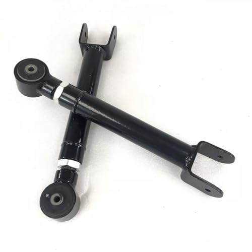 Adjustable Lower Suspension Control Arm and Adjustable Front Rear Upper Suspension Control Arm Replacement for 1993-1998 Grand Cherokee ZJ /1998-2006 Jeep Wrangler TJ - color: black