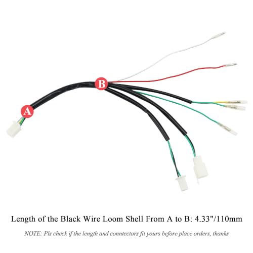PRO BAT Lifan Kick Start Wiring Harness 2-Coil Stator 5-Pin AC CDI