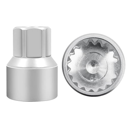 ABC-64 18Pt Outer Ring 2mm Wheel Locking Nut Key for Porsche VW - color: ABC-64 Outer ring thickness: 2mm