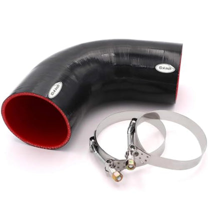 90 Degree Elbow Coupler Silicone Hose 4-Ply ID 4-inch(102mm) - size: 4 Inch