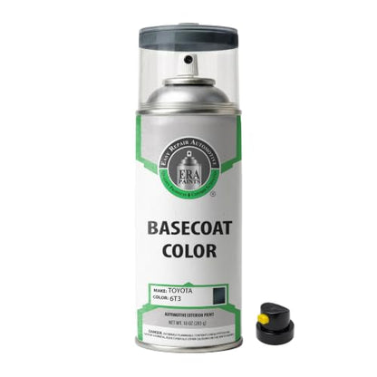 ERA Paints - 6T3 - Black Forest Pearl for TOYOTA Exact OEM Color Match Automotive Touch Up Paint for Cars - Spray Paint with Premium Spray Nozzle - Basic Kit - Made in USA - style: Spray - Basic Kit