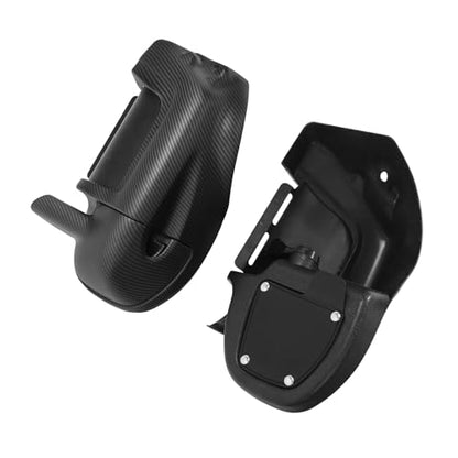 TCT-MOTORPARTS Lower Vented Fairing Glove Box Fit For Harley Street Glide Road King Electra Glide Ultra Classic FLHTC1983-2013 - color: Matte Carbon Fiber
