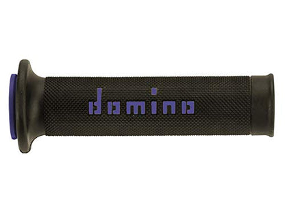 G2 by Domino Moto GP Motorcycle Grips for 7/8" (22mm) Handlebar (Pair) - color: Black / Blue