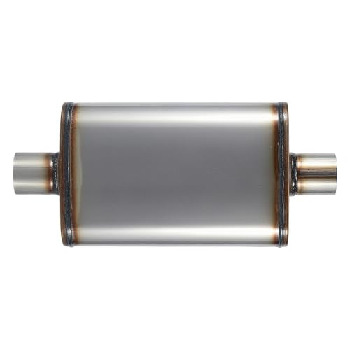 Exhaust Muffler Universal 409 Stainless Straight-Through Performance Muffler for Cars Trucks, 2.5" Inlet/Outlet, Overall Length 20" - size: 2.5" Inlet/Outlet