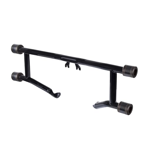 Advanblack Protek Two Step Highway Peg Crash Bar with CNC Slider Fit for 2014-2025 Harley Touring Road Glide Street Glide Electra Glide – Engine Guard Performance Upgrade (Bronze CNC w/Carbon Inlay) - color: Bronze CNC w/Carbon Inlay