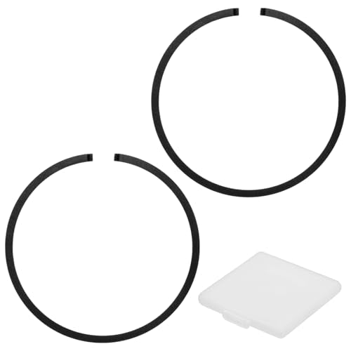 M METERXITY 2-Pack Engine Piston Rings Kit, 41mm x 1.2mm Thick Ductile Iron Piston Ring Set Standard Replacement for Small Engines/Motors/Machinery [Black] - size: 41mm x 1.2mm