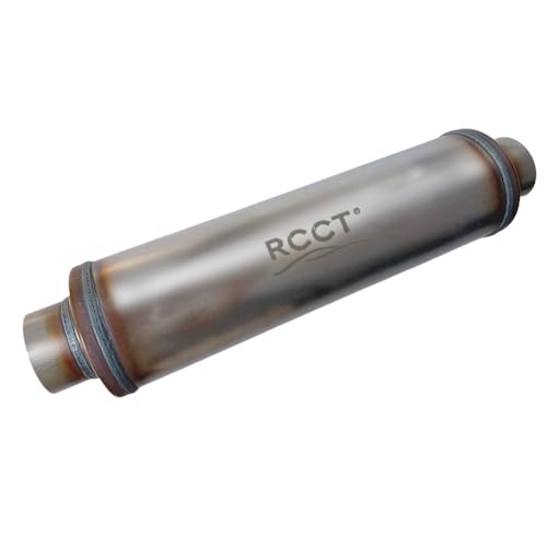 RCCT 3" Resonator Exhaust– Universal Round exhaust resonator 3 Inch High Flow Style For Custom Exhaust Builds – Cars, SUVs, Trucks(3In) - size: 3In