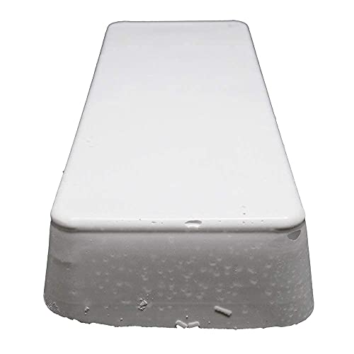 Benchmark Abrasives Buffing Compound for Polishing Removing Scratches on Soft Metals Aluminum Gold Silver Copper Ferrous Non-Ferrous Materials, 1 Pound Bar (White Rouge) - style: White Rouge