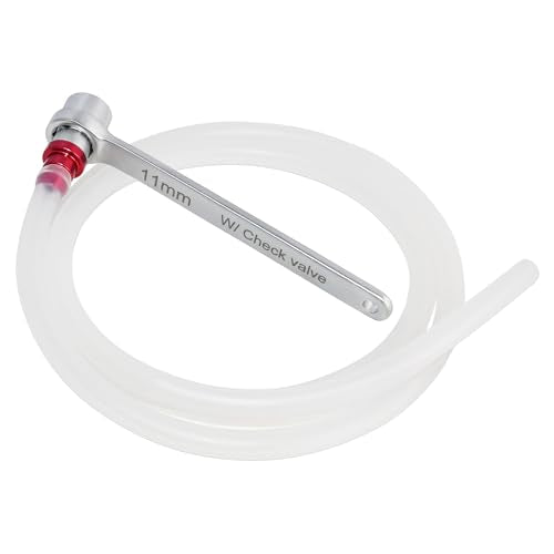 FIRSTINFO 11mm Mini Brake Bleeder Wrench with Check Valve & Hose - size: 11mm