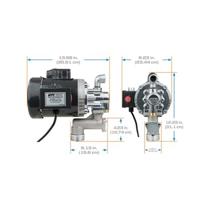 GPI - L5116 Heavy Duty Oil Transfer Pump for High Viscosity Fluids,16 QPM/4 GPM, 115/230 Volt AC (142100-01) - style: 4 GPM, 115 Volt/230 AC