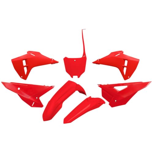 UFO PLAST Complete Plastic Kit Compatible with Honda CRF250R/CRF450R/Works Edition 2025-2026 (Red HOKIT127@070) - color: Red HOKIT127@070