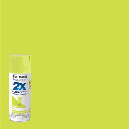 Rust-Oleum 334036 Painter's Touch 2X Ultra Cover Spray Paint, 12 oz, Gloss Key Lime (Pack of 4) - color: Gloss Key Lime, size: 12 Ounce (Pack of 4)