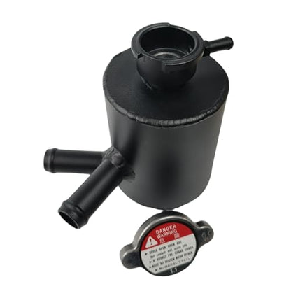 Universal 32mm Hose Filler Neck Aluminum Coolant Overflow Expansion Reservoir Tank