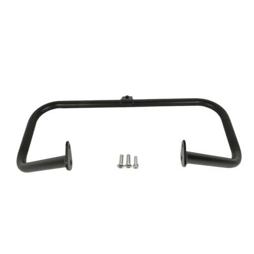 TCT-MOTORPARTS 1 1/4" Highway Engine Guard Crash Bar w/Lower Vented Leg Fairing Fit For Harley Touring Street Glide Electra Glide FLHT Road King 1997-2008 - color: Black Engine Crash Bar+Vivid Black Lower Fairing